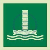 Marine Safety Sign, IMO Life Saving App. Symbol: Evacuation Chute - Without Text (2019)